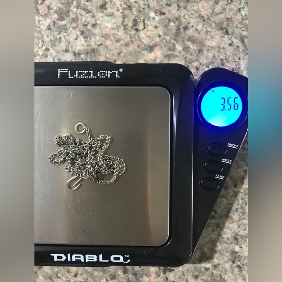 Designer Custom Made Necklace #1; solid stainless steel• chain length:20” - Picture 5 of 6